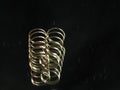 Metal spring round helical spiral reflection elastic