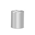 Vector isolated 3D metal can for pencils Royalty Free Stock Photo