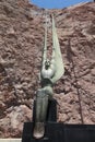 Metal Statue at the Hoover Dam. Nevada