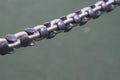 Metal Steel Chain with Plastic Black Plugs for safety on children's playground