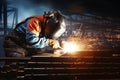 Metal steel spark factory light industrial Royalty Free Stock Photo