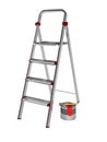 Metal stepladder