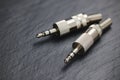 3.5 metal stereo jack connectors for audio equipment