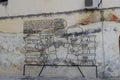 Street art on a ruined wall in Penang, Malaysia