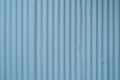 Metal strips. Rusty corrugated iron metal, Zinc steel wall, pattern texture background. Close-up of exterior architecture material Royalty Free Stock Photo