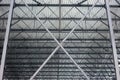 roof beams structure metal building construction site industry background