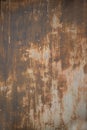 Metal surface with iron rust Grunge rusty texture and background. Royalty Free Stock Photo