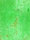 Metal surface painted in green. Royalty Free Stock Photo