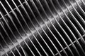 Metal surface of the radiator for a tecnical background Royalty Free Stock Photo