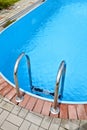 Swimming pool steps Royalty Free Stock Photo