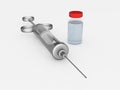Metal Syringe Royalty Free Stock Photo