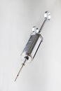 Metal syringe Royalty Free Stock Photo