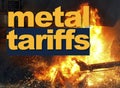 Metal tariffs, trade war Royalty Free Stock Photo