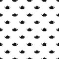 Metal teapot pattern seamless vector