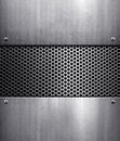 Metal template background Royalty Free Stock Photo