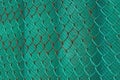Metal texture of green iron rusty mesh Royalty Free Stock Photo