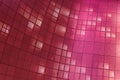 Metal texture mesh pattern with hot pink neon light background Royalty Free Stock Photo