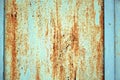 Metal texture, rusty metal with peeling paint, pieces of metal with welds. Background, copy space. Royalty Free Stock Photo