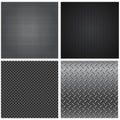 Metal Textures Seamless Patterns Royalty Free Stock Photo