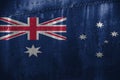 Metal texutre or background with Australia flag