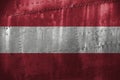 Metal texutre or background with Austria flag Royalty Free Stock Photo