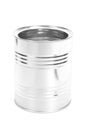 Metal Tin Can, Canned Food, isolated on white background Royalty Free Stock Photo