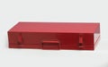 metal tool box in red Royalty Free Stock Photo