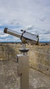 Metal tourist monocular to view the panoramas