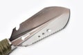 Metal tourist shovel, multitool with a comfortable handle Royalty Free Stock Photo
