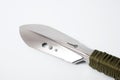 Metal tourist shovel, multitool with a comfortable handle Royalty Free Stock Photo