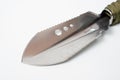 Metal tourist shovel, multitool with a comfortable handle Royalty Free Stock Photo