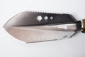Metal tourist shovel, multitool with a comfortable handle Royalty Free Stock Photo