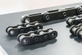 Metal transmission power chain for various industrial machine manufacturing line production vehicle and transportation on table