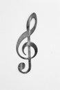 Metal treble clef