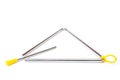 Metal triangle, percussion musical instrument, easy to use for orchestras and ensembles