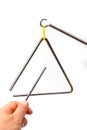 Metal triangle, percussion musical instrument, easy to use for orchestras and ensembles