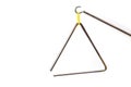 Metal triangle, percussion musical instrument, easy to use for orchestras and ensembles