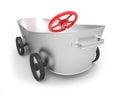 Metal tub the car Royalty Free Stock Photo