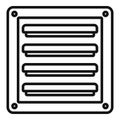 Metal ventilation icon, outline style Royalty Free Stock Photo