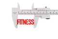 Metal Vernier Caliper with Fitness Sign