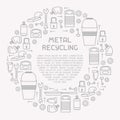 Metal waste information poster