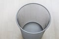 Metal waste paper basket Royalty Free Stock Photo