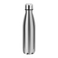 Metal water bottle. Reusable stainless steel flask Royalty Free Stock Photo