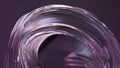 Metal Wave-like Plate Rainbow Reflection Luxury Pop Culture Elegant Modern 3D Rendering Abstract Background
