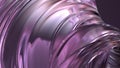Metal Wave-like Plate Rainbow Reflection Modern Bezier Curves Abstract Background in Elegant with Modern 3D Rendering