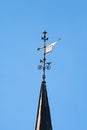 Metal weather vane in Riga