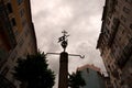 Metal Weathervane in a city