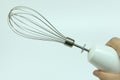 metal whisk mixer for beating in hand,