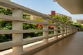 Metal white railing