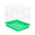 Metal Wire Cage for Pet Like Hamster Vector Illustration Royalty Free Stock Photo